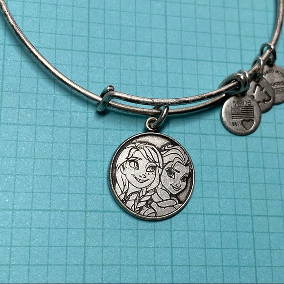 Frozen Anna Elsa Alex & Ani Bangle in Raf. Silver - Picture 3 of 7